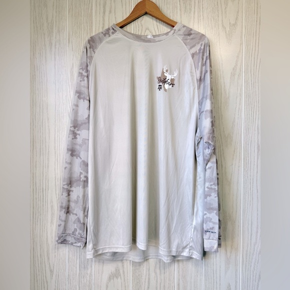 Aggie Outdoors Camo Buck Active Long Sleeve - Sand Size 2XL EUC - Picture 2 of 3
